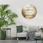 HARMONY WITH NATURE Round Wall Art