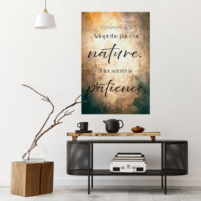 HARMONI MED NATUREN Vertikal poster med självhäftande text