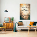 HARMONI MED NATUREN Vertikal poster med självhäftande text