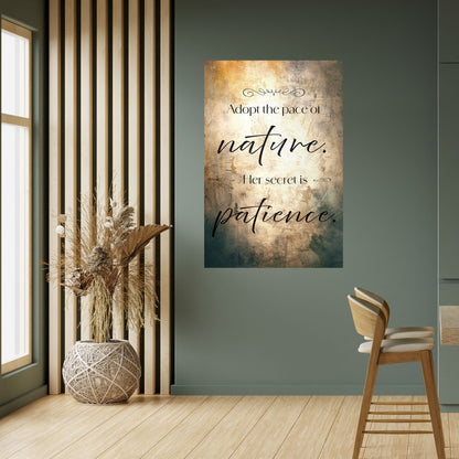 HARMONI MED NATUREN Vertikal poster med självhäftande text