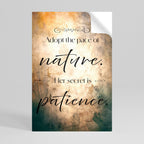 HARMONI MED NATUREN Vertikal poster med självhäftande text