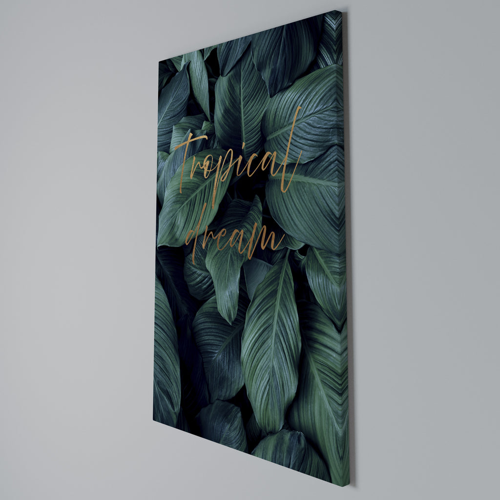 TROPICAL BLISS Vertical Canvas Print