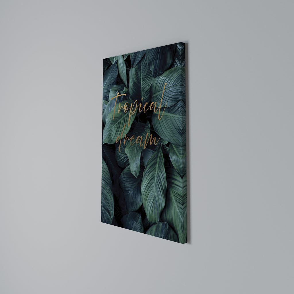 TROPICAL BLISS Vertical Canvas Print