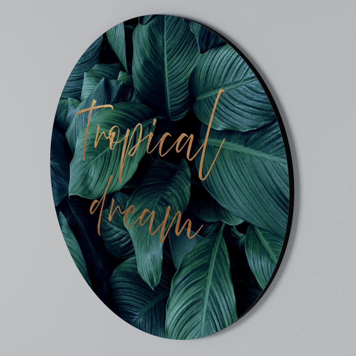 TROPICAL BLISS Rund väggdekor