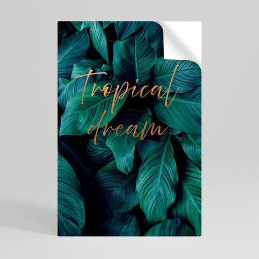 TROPICAL BLISS Självhäftande Vertikal Poster