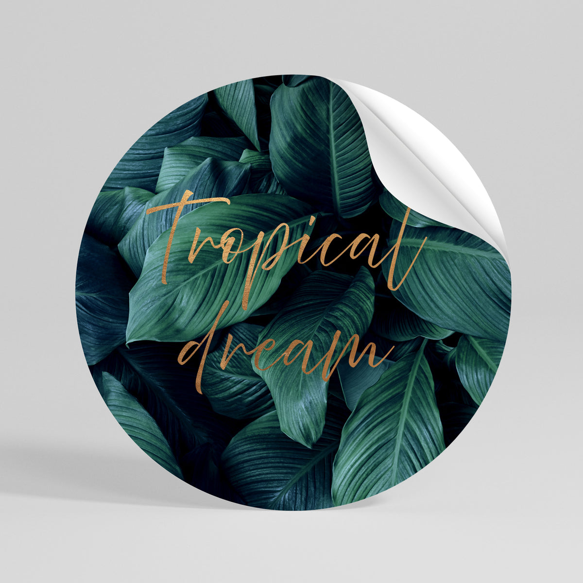 TROPICAL BLISS Rund väggdekal