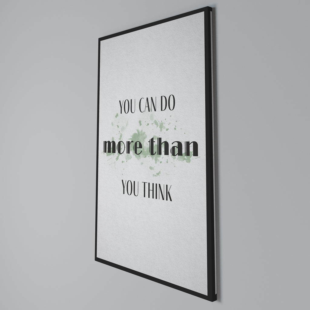 BELIEVE AND ACHIEVE Vertical Canvas Print