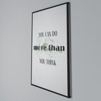 BELIEVE AND ACHIEVE Vertical Canvas Print