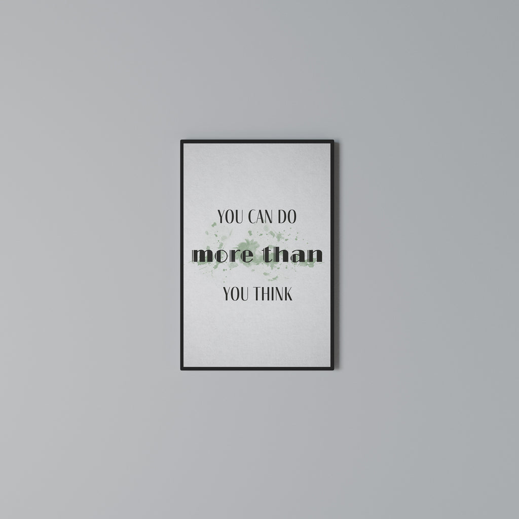 BELIEVE AND ACHIEVE Vertical Canvas Print