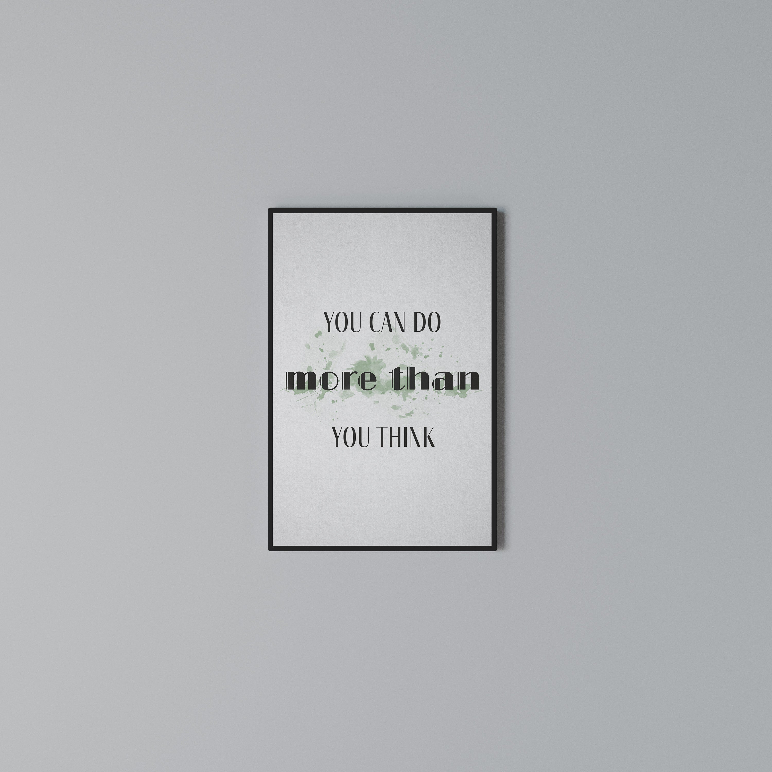 BELIEVE AND ACHIEVE Vertical Canvas Print