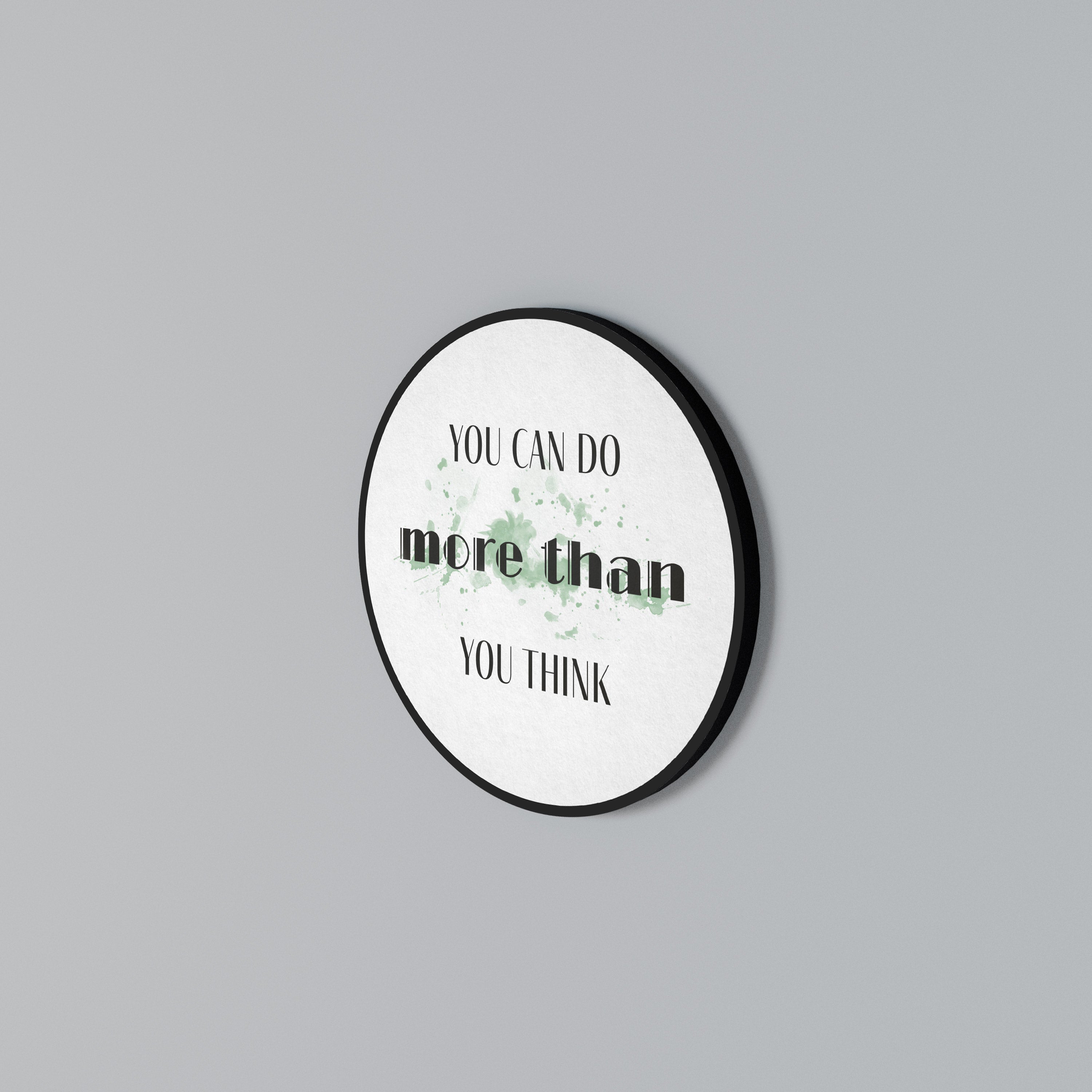 TRO OCH UPPNÅ Rund väggkonst