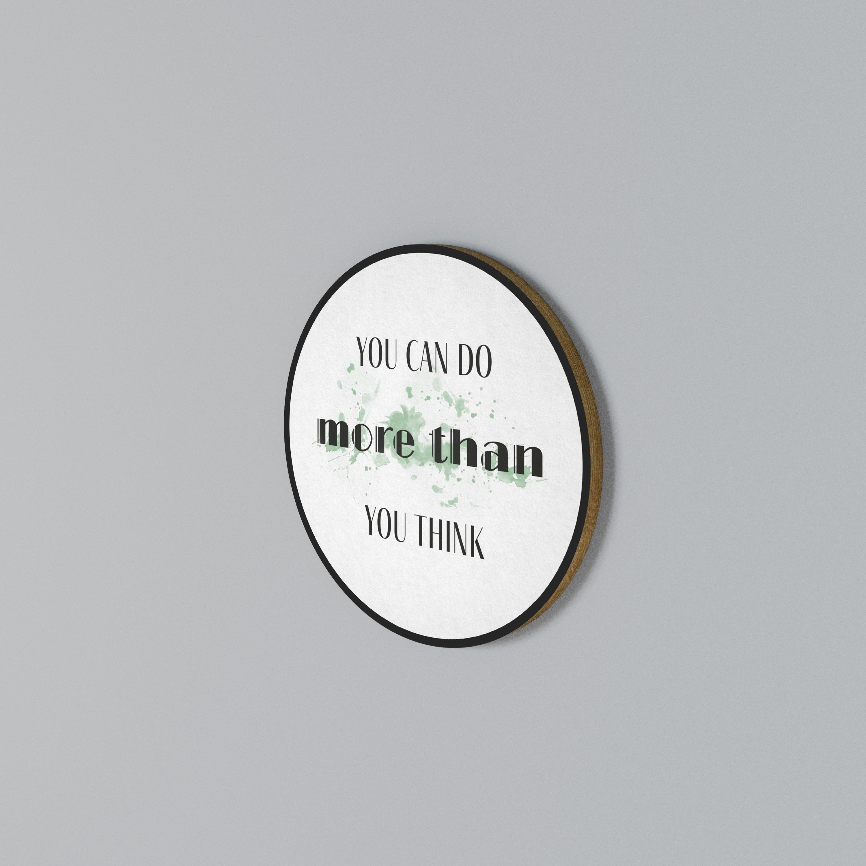 BELIEVE AND ACHIEVE Rund väggdekor