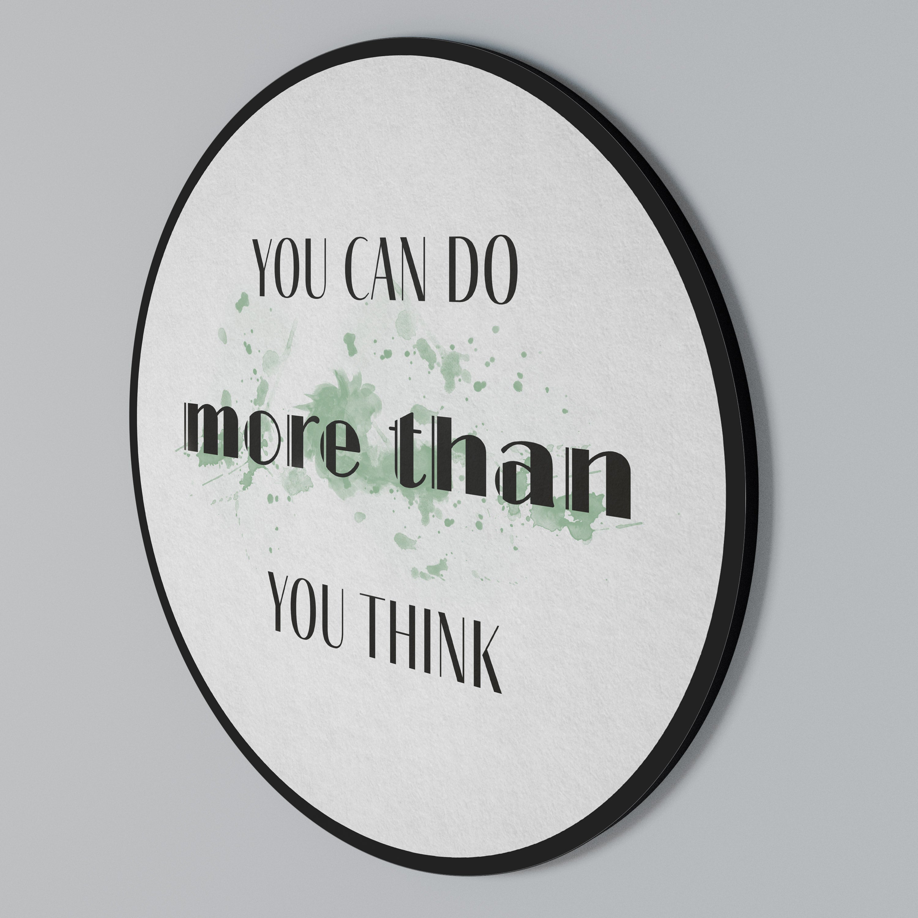 TRO OCH UPPNÅ Rund väggkonst