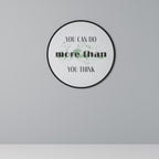 BELIEVE AND ACHIEVE Round Wall Art