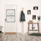 TRO OCH UPPNÅ Vertikal affisch med självhäftande text