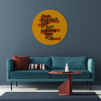 THE BIGGEST RISK Round Wall Art