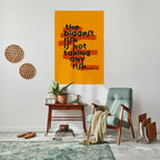 DEN STÖRSTA RISKEN Vertikal affisch med självhäftande mönster