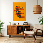 DEN STÖRSTA RISKEN Vertikal affisch med självhäftande mönster