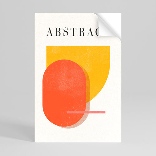 PLAYFUL COMPOSITION Peel and Stick Vertical Poster