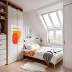 LEKFULL KOMPOSITION Vertikal poster med självhäftande text