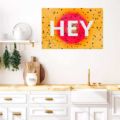 HEY THERE Horizontal Canvas Print