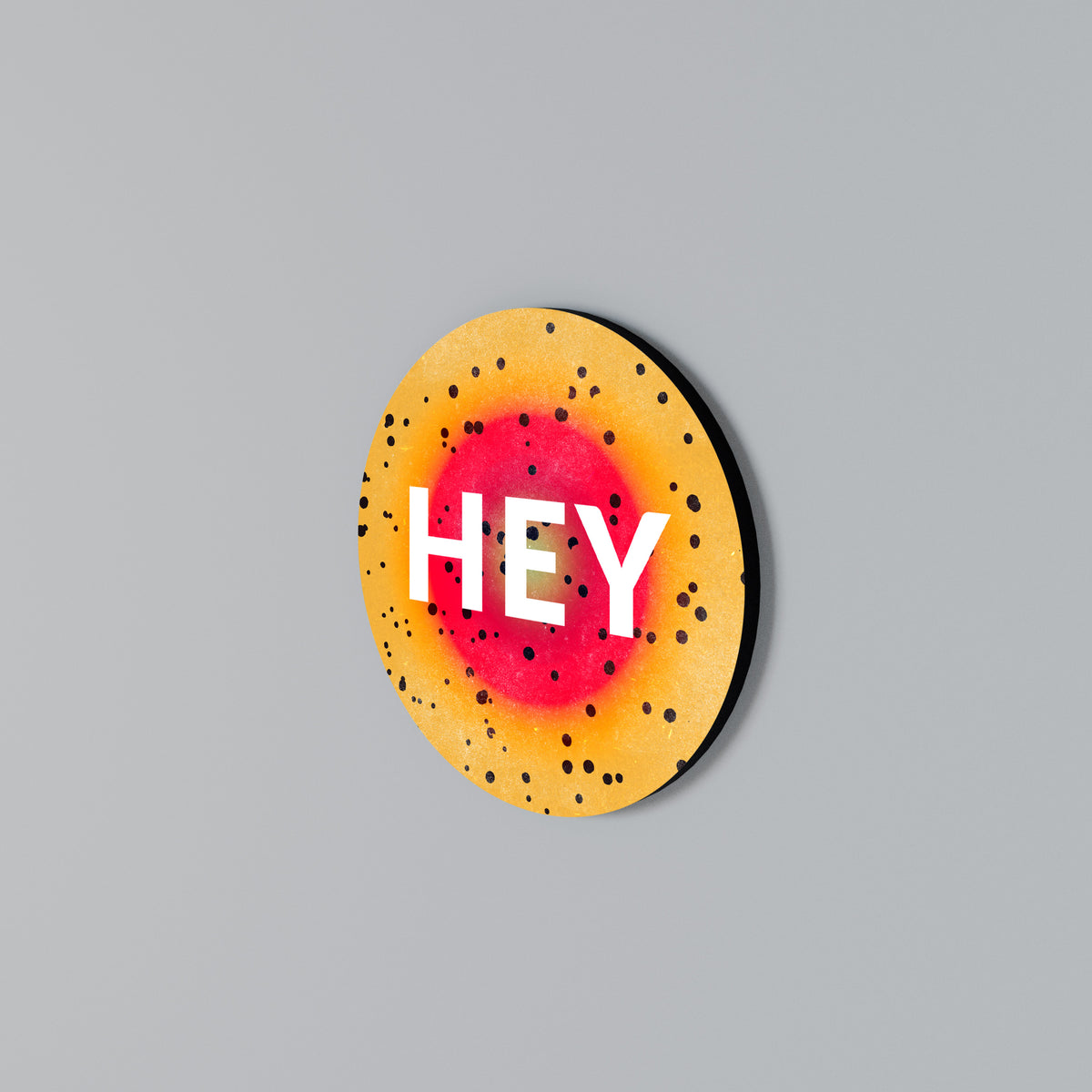 HEY THERE Rund väggdekor