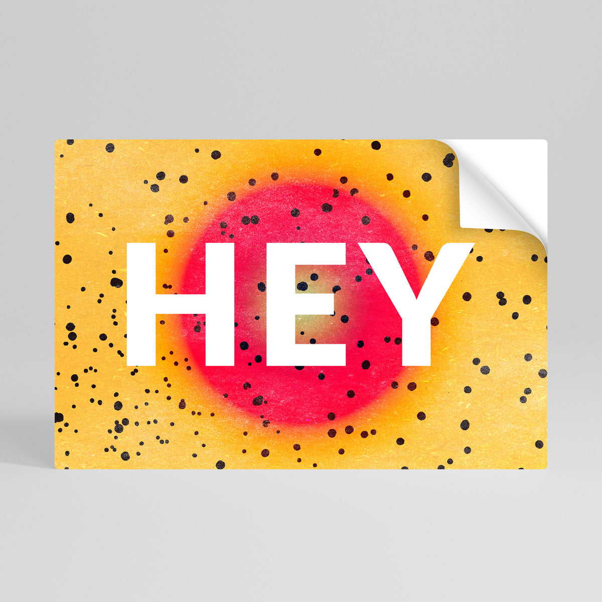 HEY THERE Självhäftande Horisontell Poster