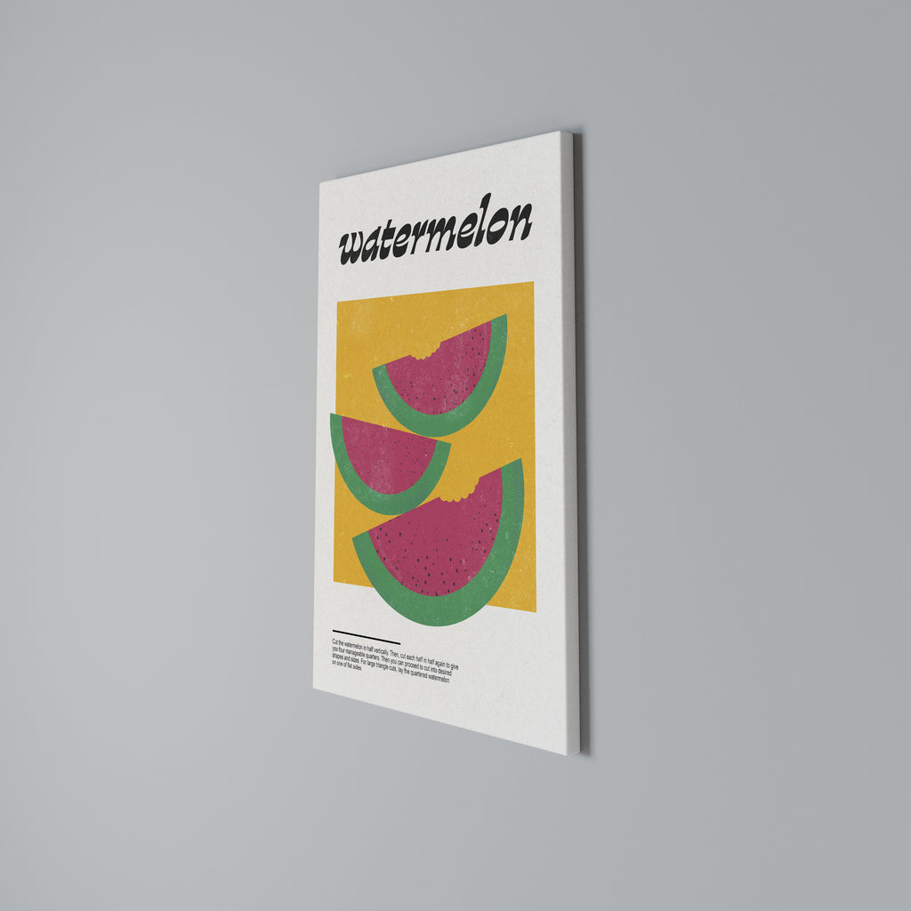 WATERMELON WHIMSY Vertical Canvas Print