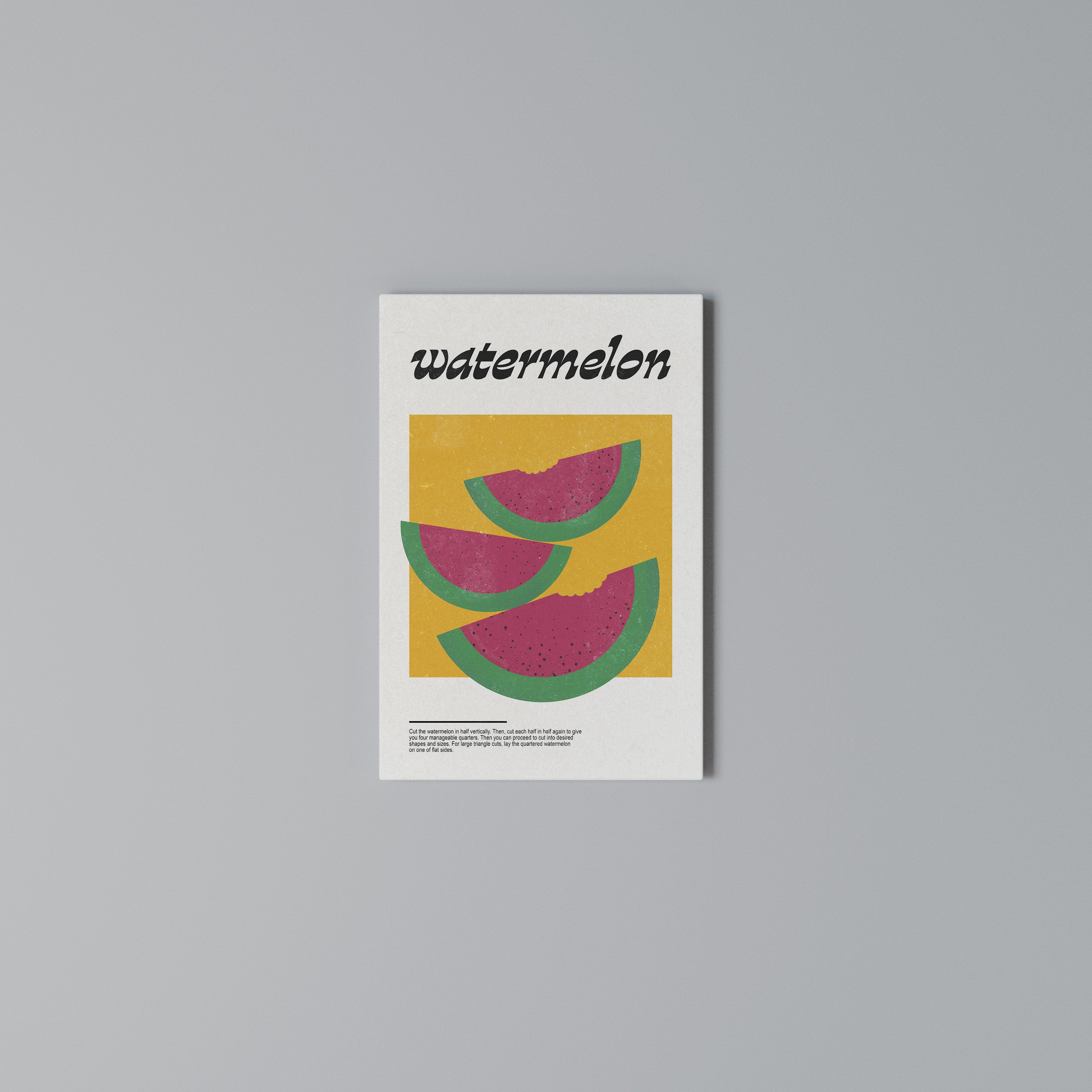 WATERMELON WHIMSY Vertical Canvas Print