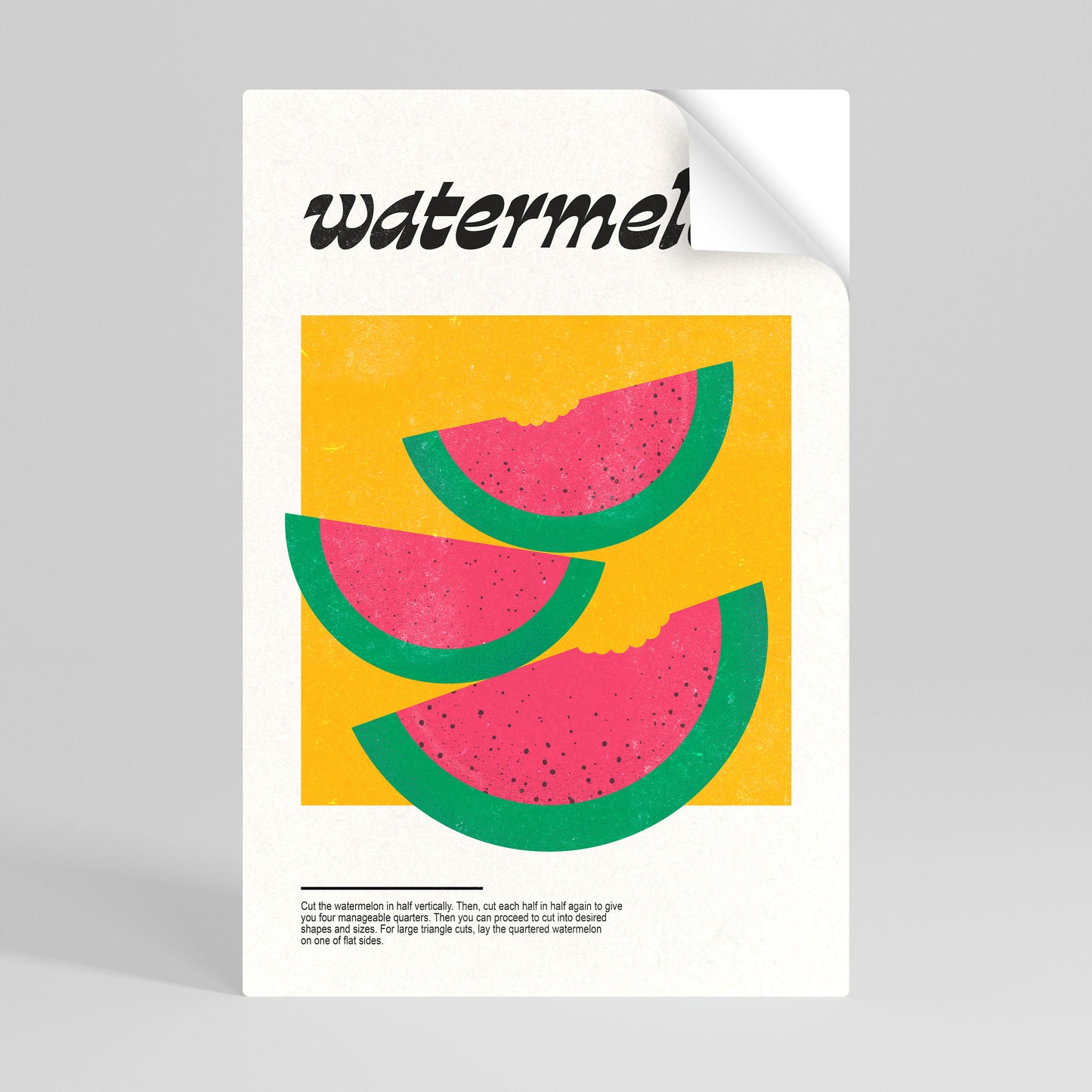 WATERMELON WHIMSY Självhäftande Vertikal Poster