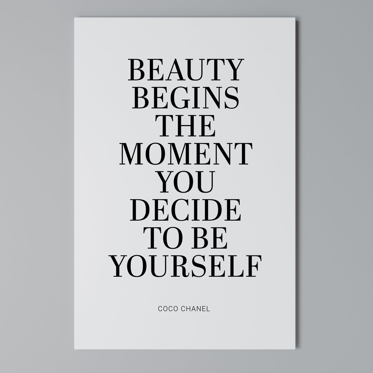 BEAUTY REDEFINED Vertical Canvas Print