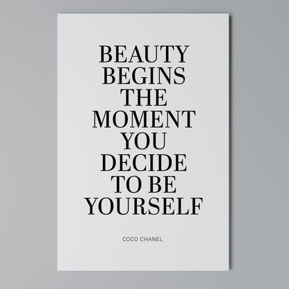 BEAUTY REDEFINED Vertical Canvas Print