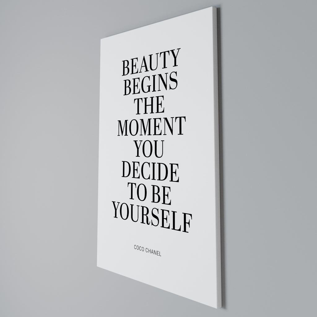 BEAUTY REDEFINED Vertical Canvas Print