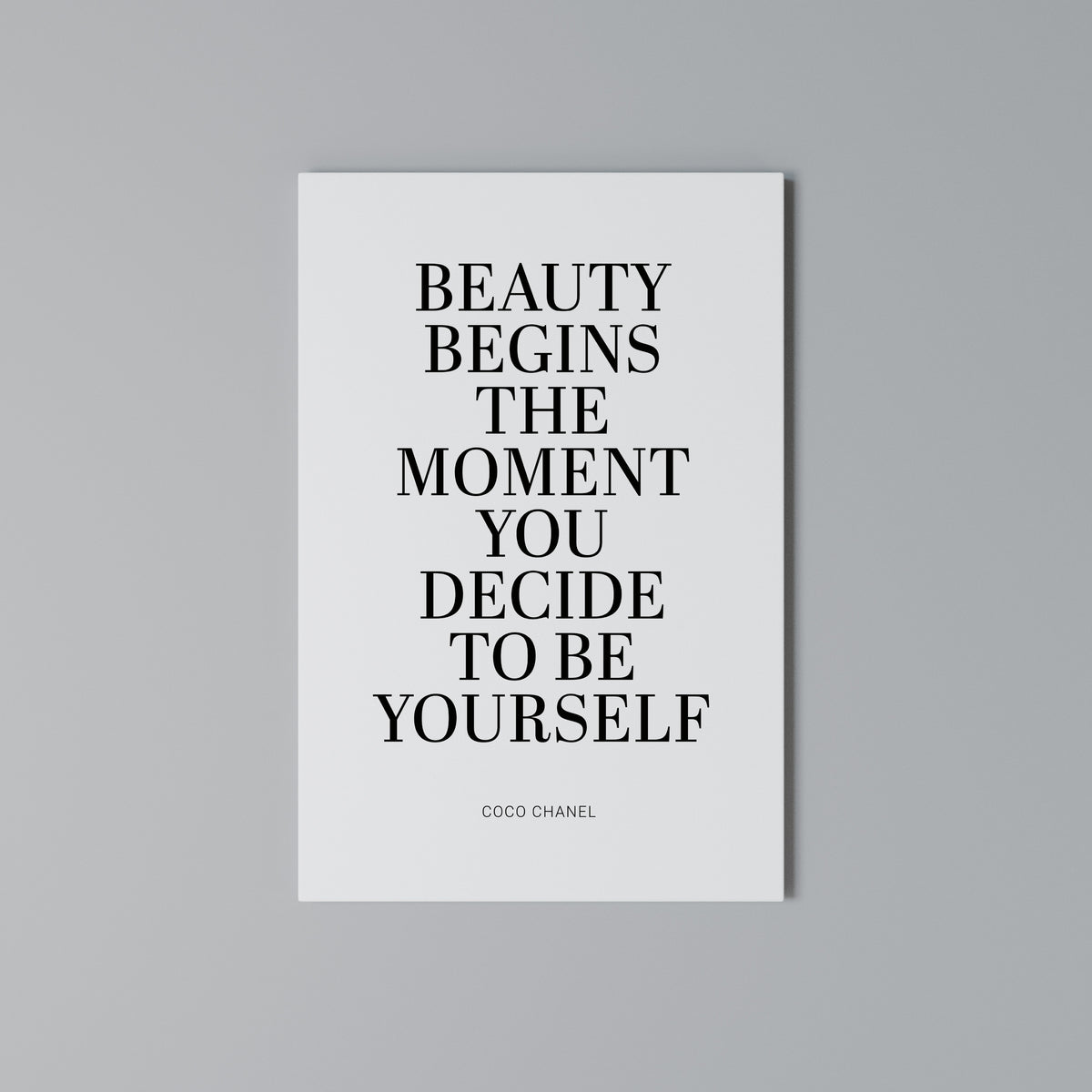 BEAUTY REDEFINED Vertical Canvas Print