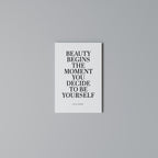 BEAUTY REDEFINED Vertical Canvas Print