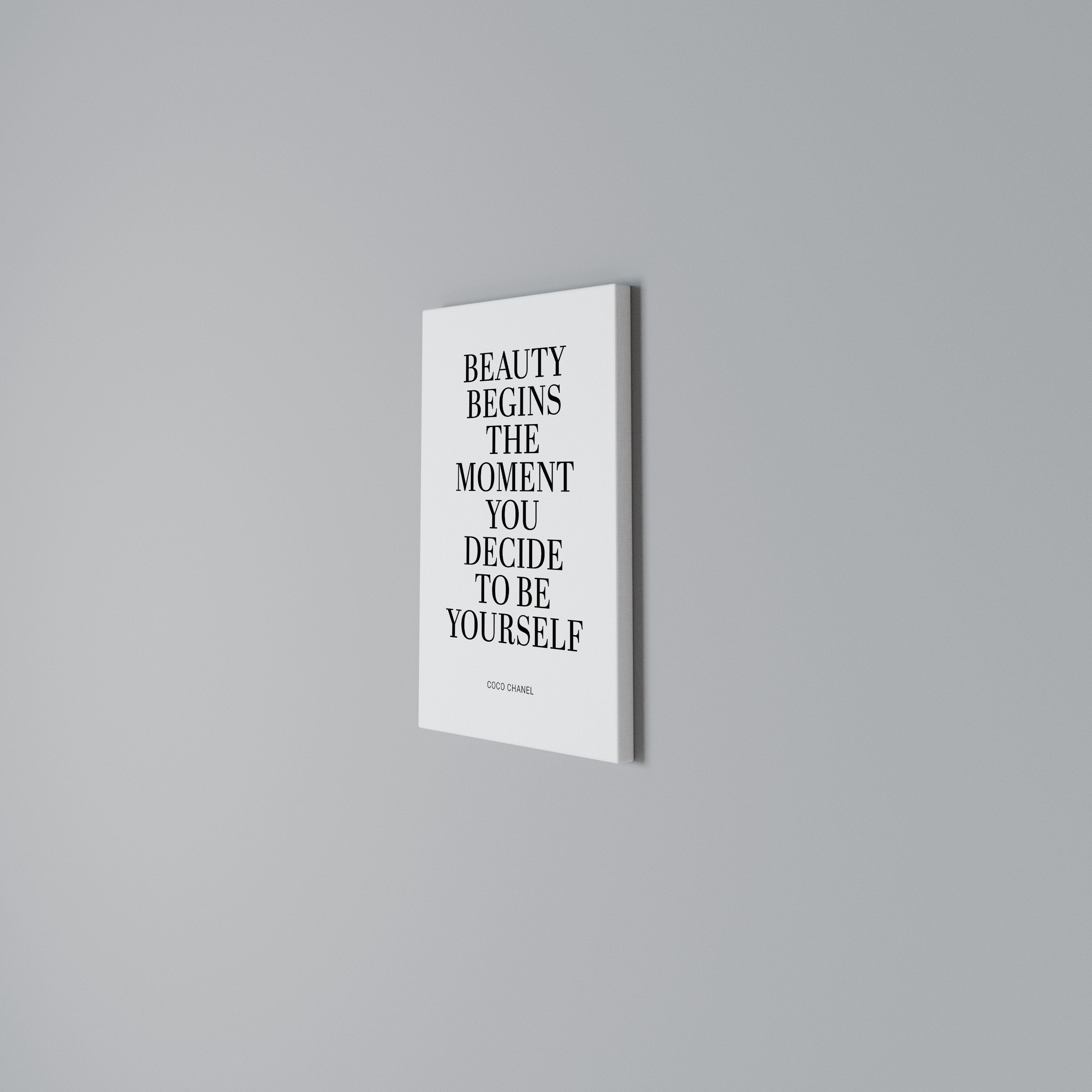 BEAUTY REDEFINED Vertical Canvas Print