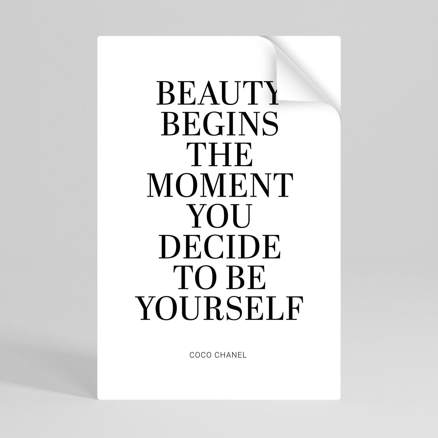 BEAUTY REDEFINED Självhäftande Vertikal Poster
