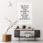 BEAUTY REDEFINED Peel and Stick Vertical Poster