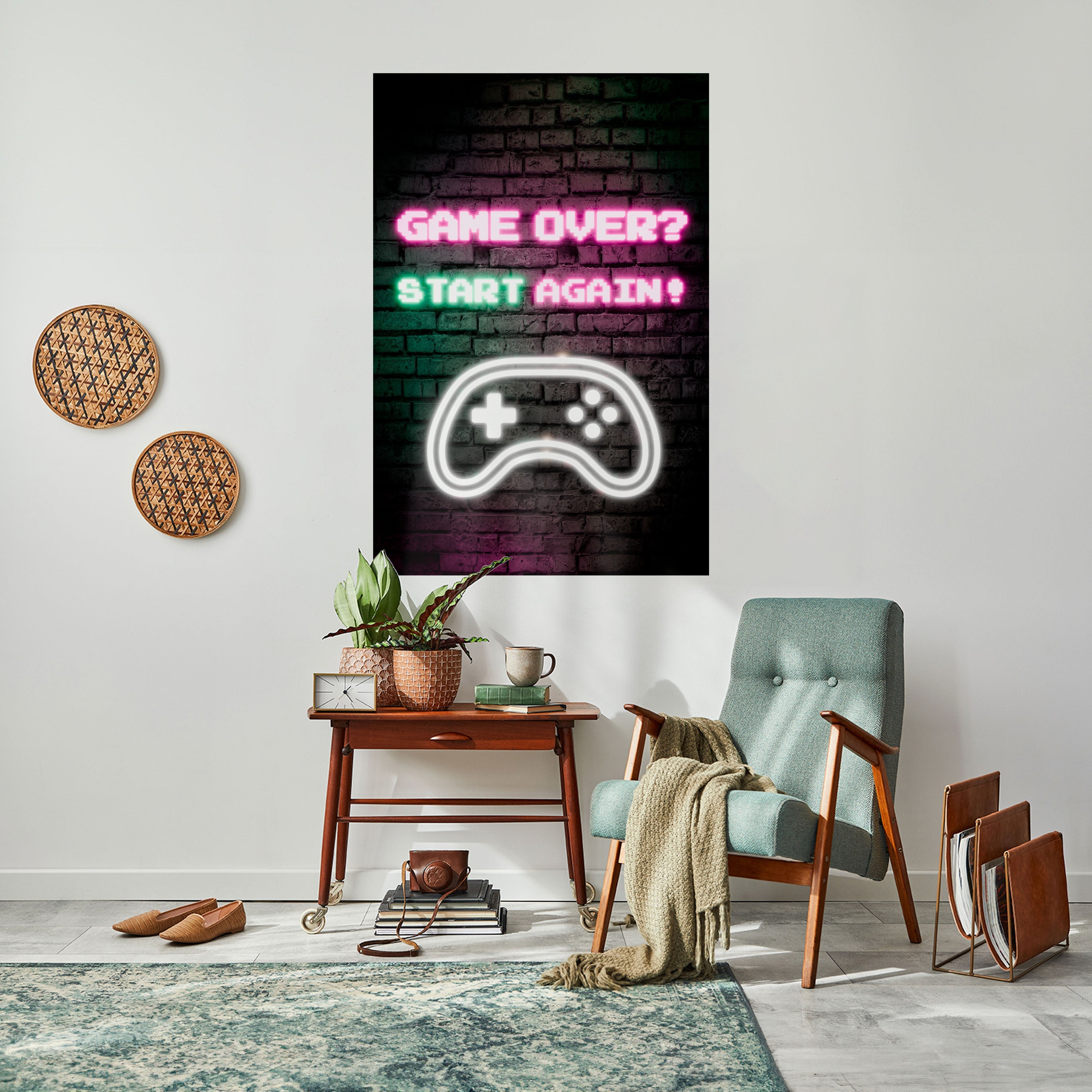 ÅTERUPPBYGGA DITT ÄVENTYR - Vertikal poster med självhäftande text