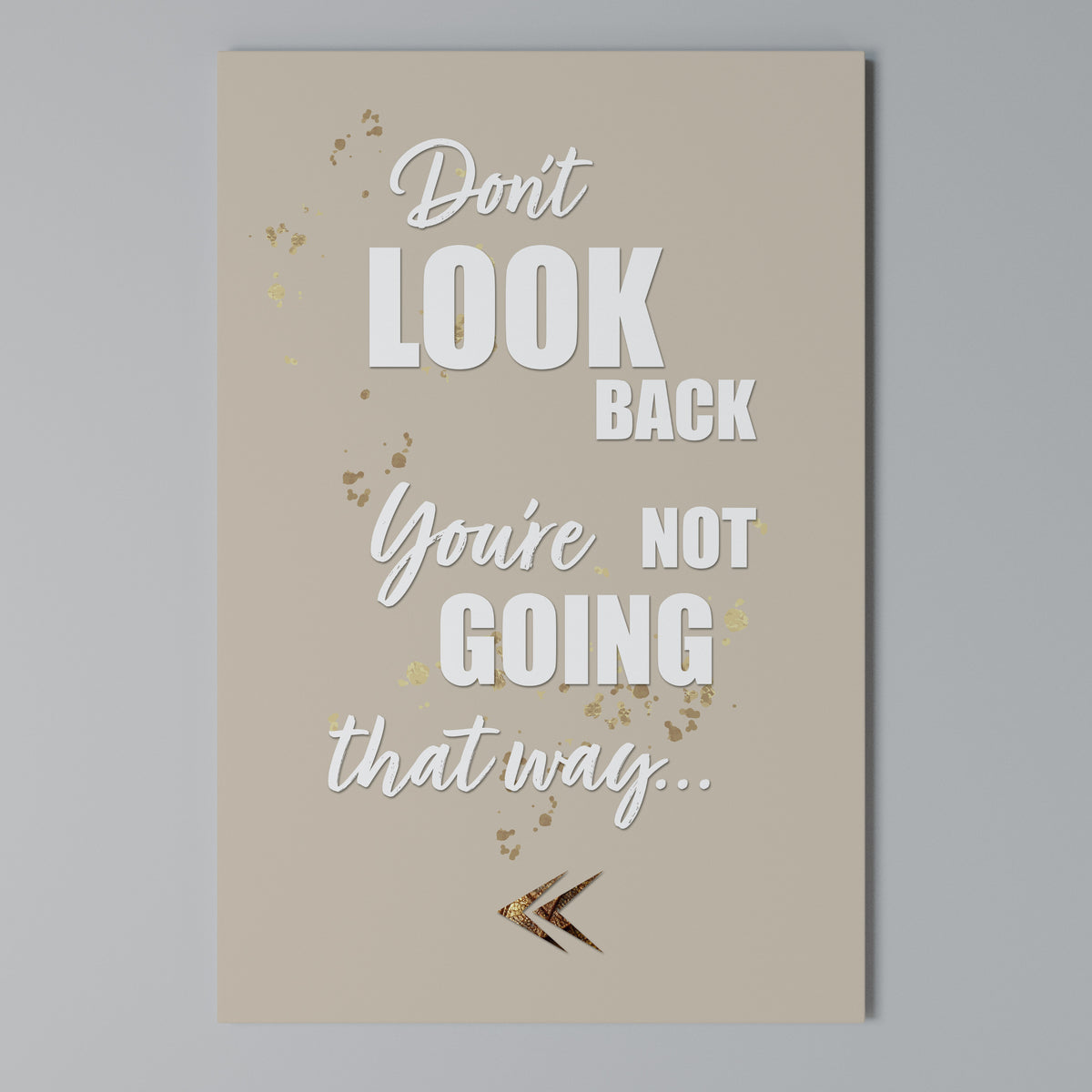 MOVE FORWARD BRAVELY Vertical Canvas Print