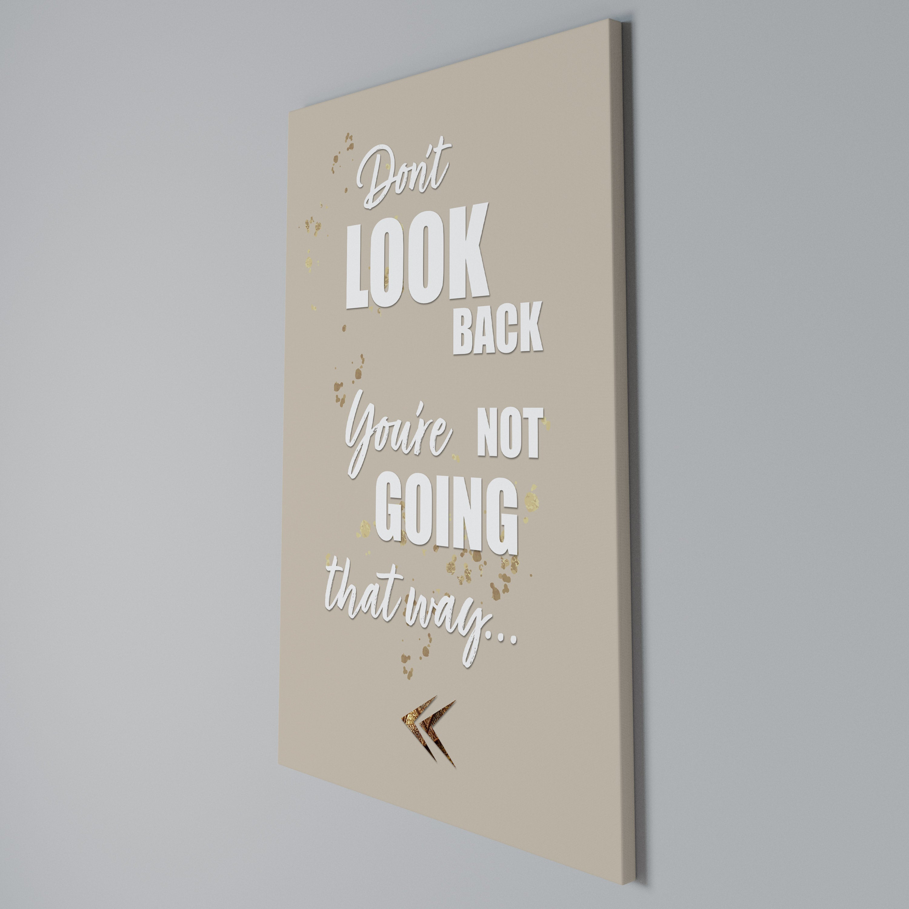 MOVE FORWARD BRAVELY Vertical Canvas Print