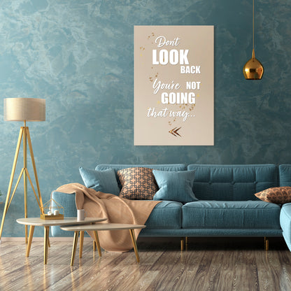 MOVE FORWARD BRAVELY Vertical Canvas Print