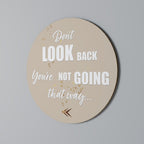 MOVE FORWARD BRAVELY Round Wall Art
