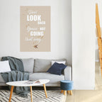 GÅ FRAMÅT MODIGT Vertikal affisch med skalbar klistra in