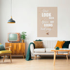 GÅ FRAMÅT MODIGT Vertikal affisch med skalbar klistra in