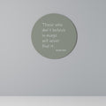 MAGIC OF BELIEF Round Wall Art