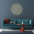 MAGIC OF BELIEF Round Wall Art