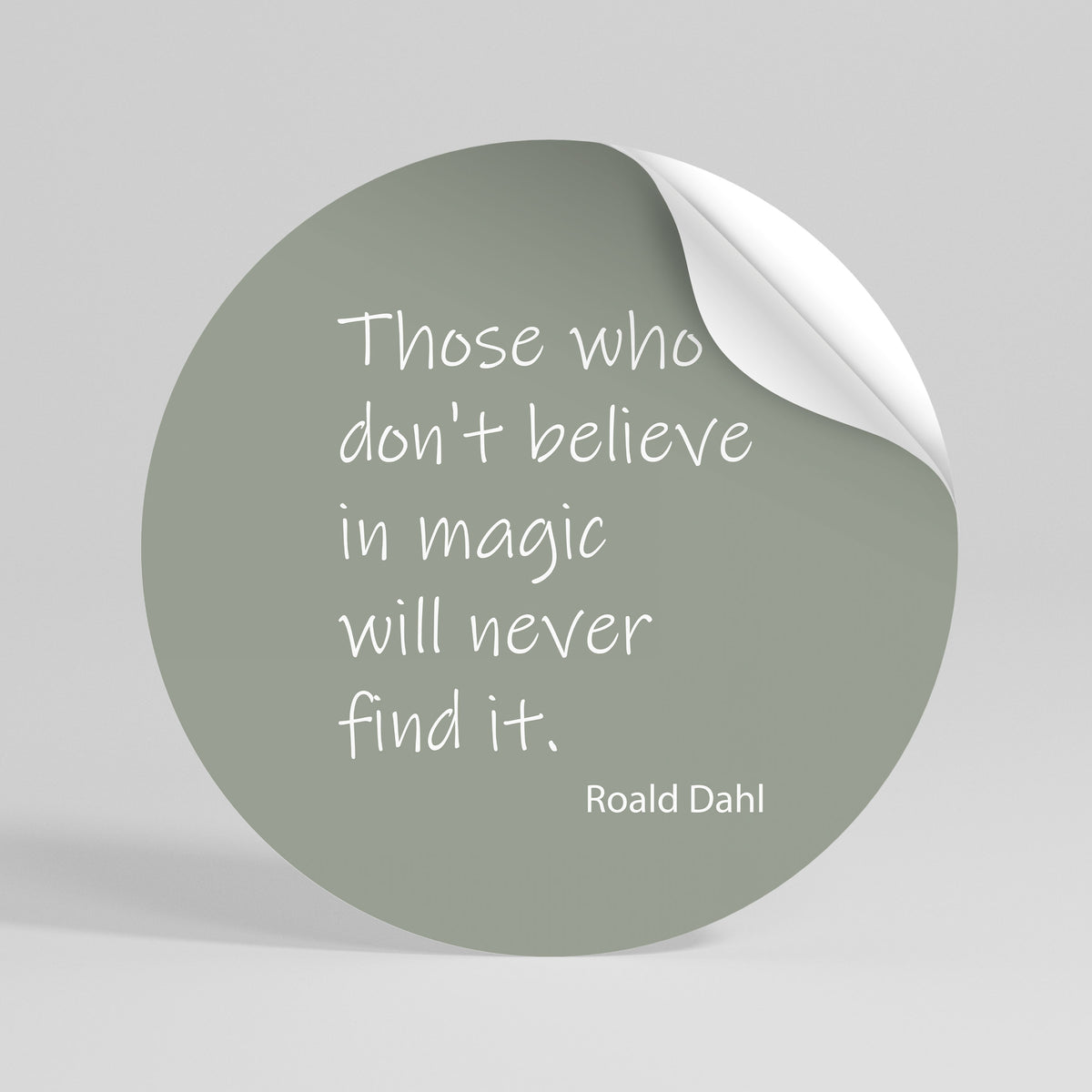 MAGIC OF BELIEF Rund väggdekal