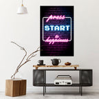 PRESS PLAY FOR JOY Peel and Stick Vertical Poster