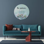 PATIENCE IN BLOOM Round Wall Art